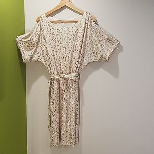 NY&Co sequin cold should mini party dress